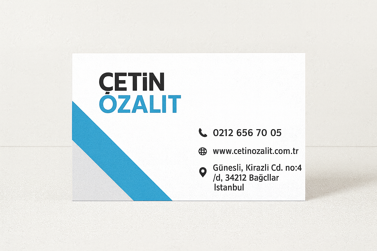 Standart Kartvizit - Profesyonel tabela üretimi İstanbul