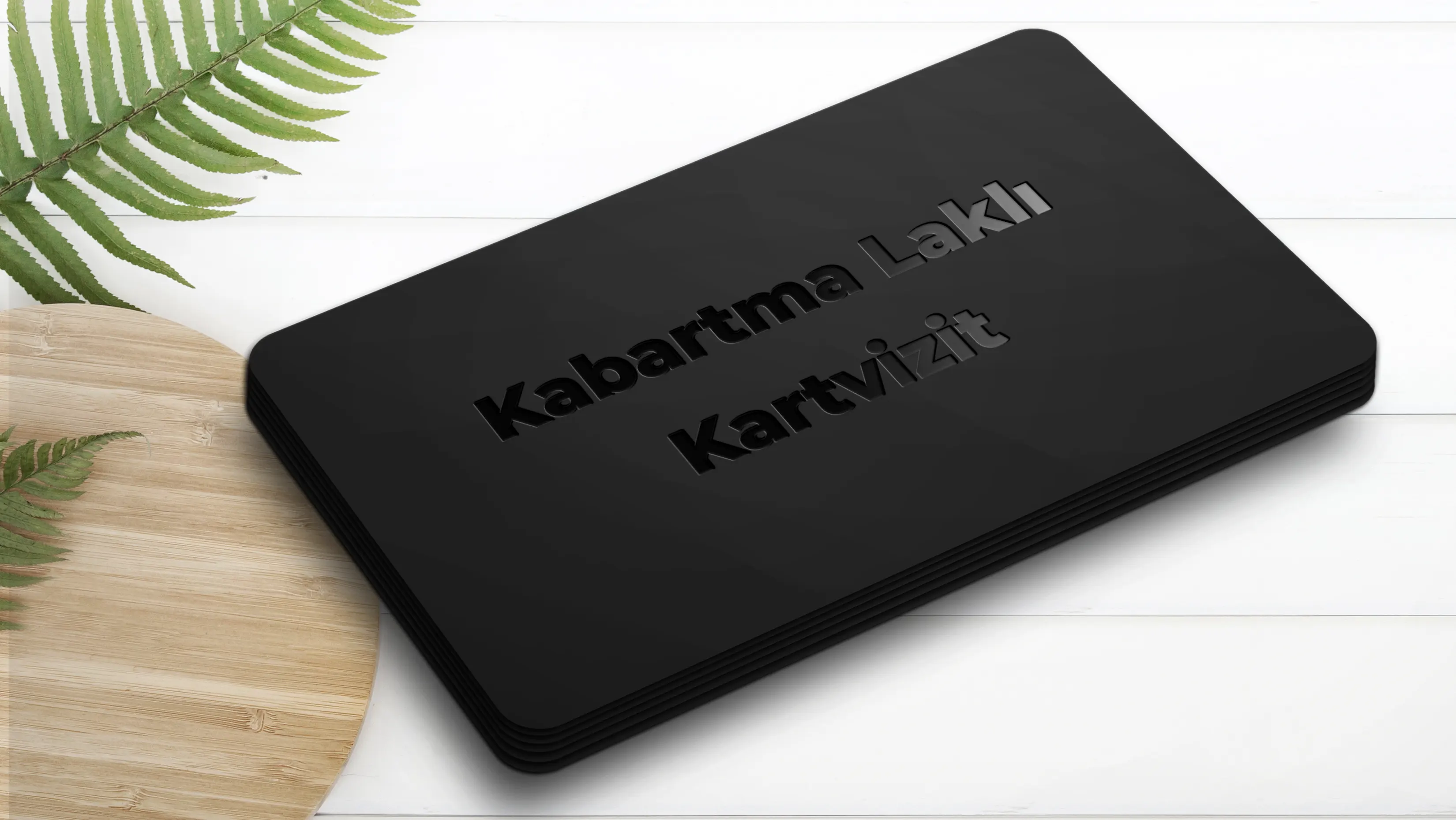 Kabartma Laklı Kartvizit - Profesyonel tabela üretimi İstanbul