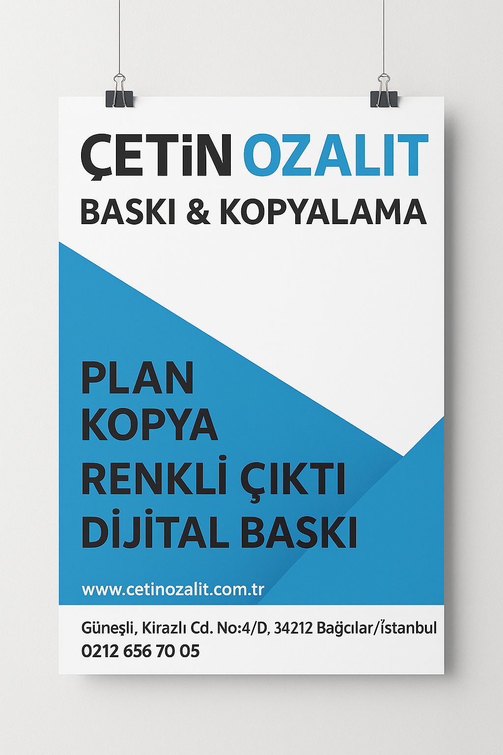 Afiş/Poster - Profesyonel tabela üretimi İstanbul