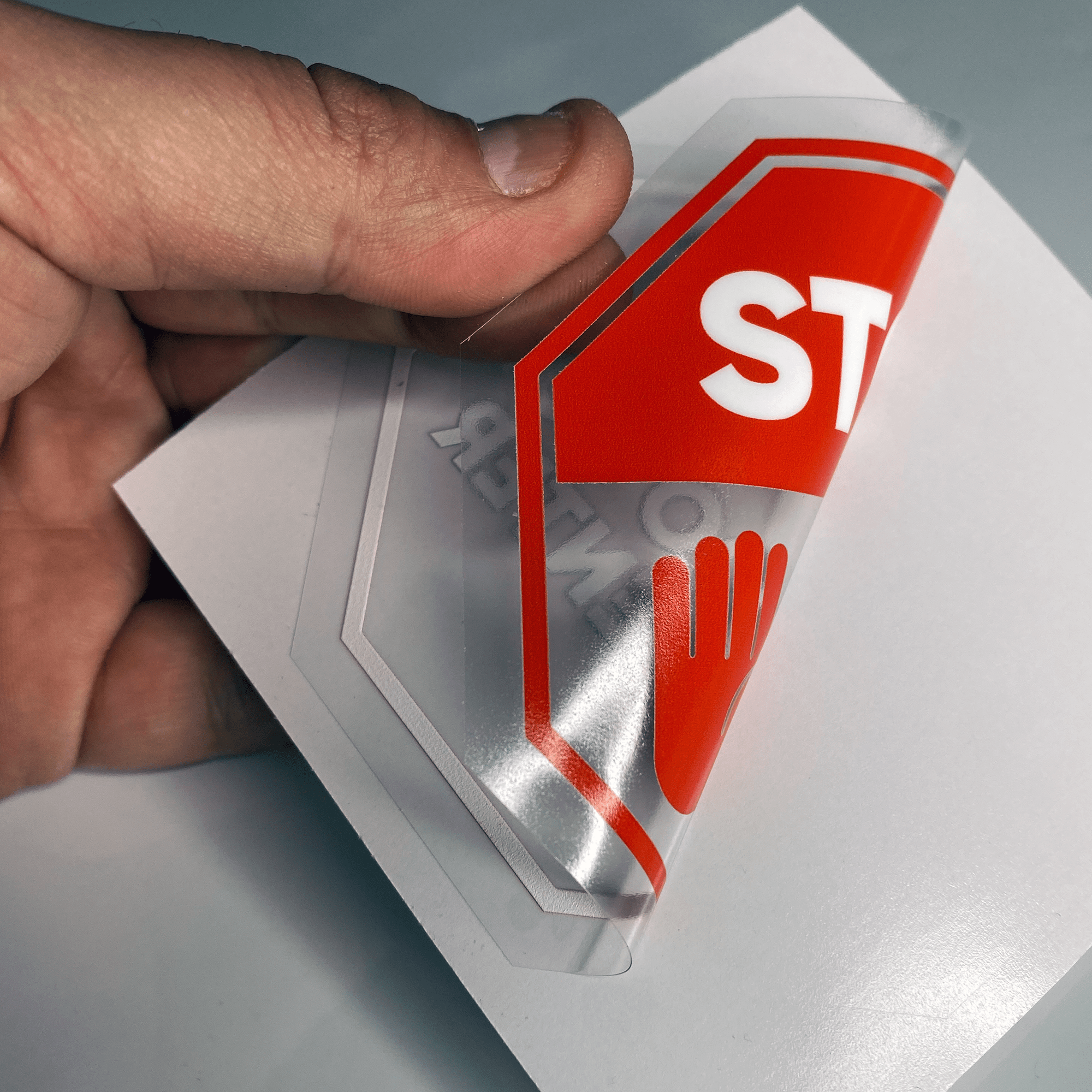 Ters Baskı Sticker / Etiket - Profesyonel tabela üretimi İstanbul